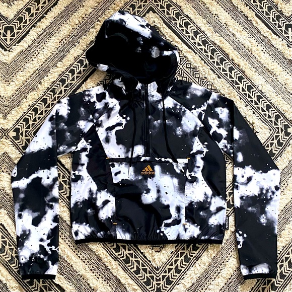 adidas Jackets & Blazers - 2/$25 💝 Adidas | NWOT Black & White Prime Blue Windbreaker